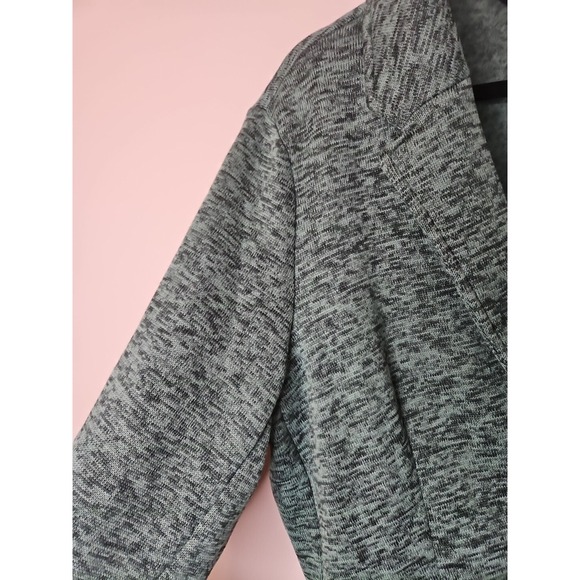 Lands End Blazer Women 1X Green Jacket Fleece Knit Classic Preppy Coastal Fun - Picture 5 of 16